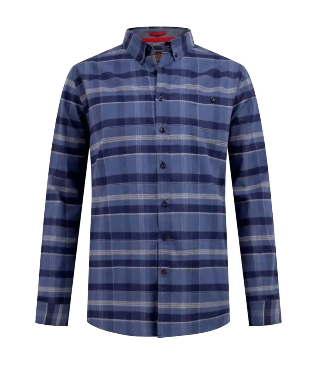 Chemise Motif/style À Carreaux D555 Shrewsbury Homme Bleu Marine Duke-2