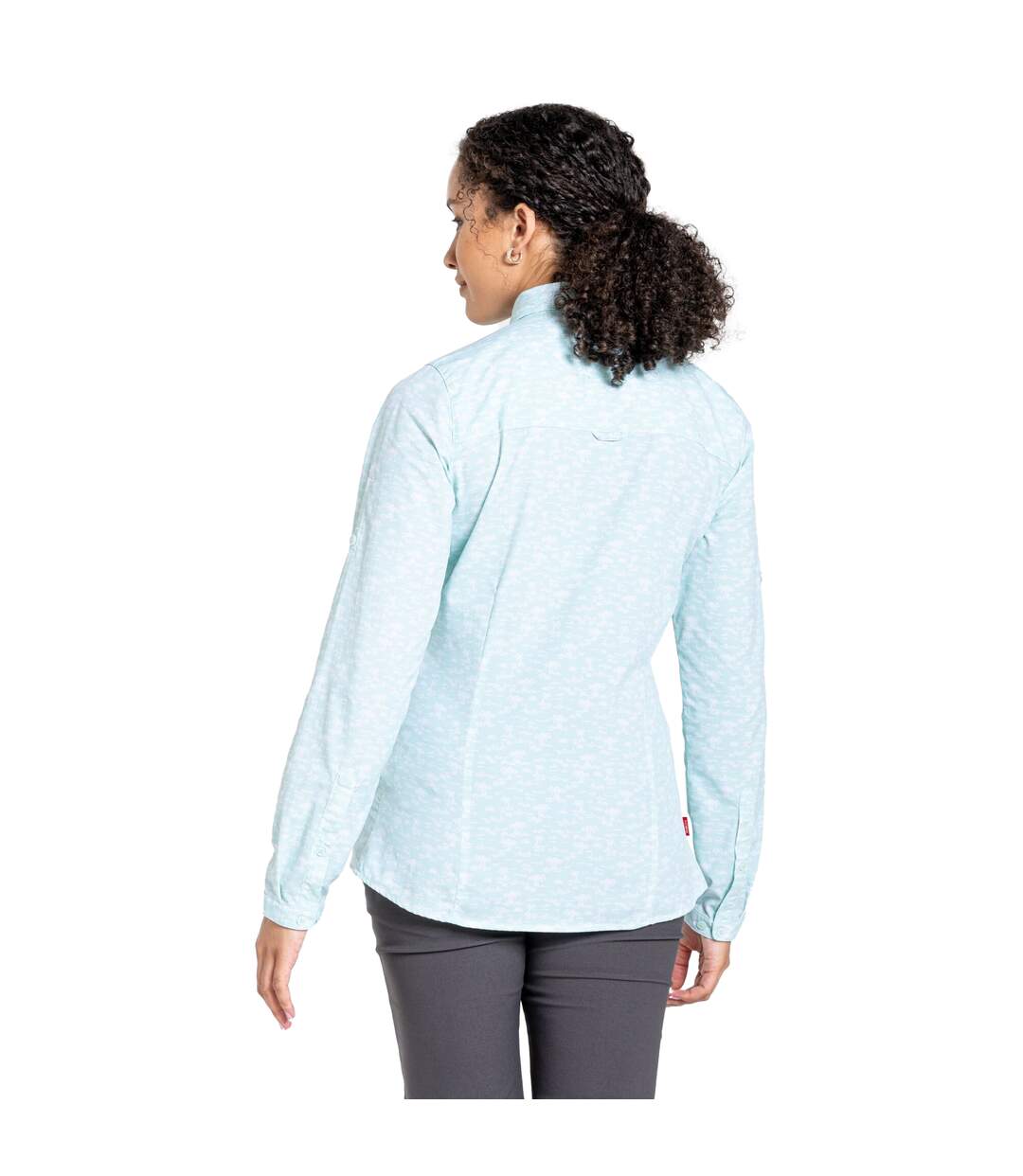 Womens/ladies callo long-sleeved shirt poolside green Craghoppers-4