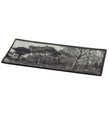 Vide-Poche en Verre Black Forest 21cm Noir