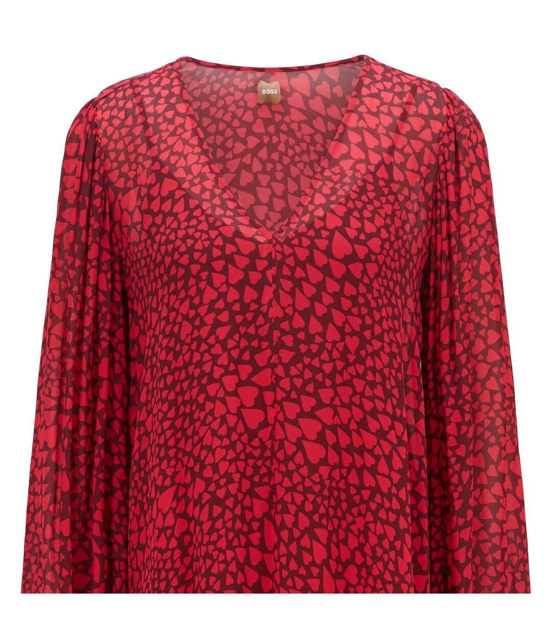 Womens/ladies C_ivaleno Top Red Black Boss-3