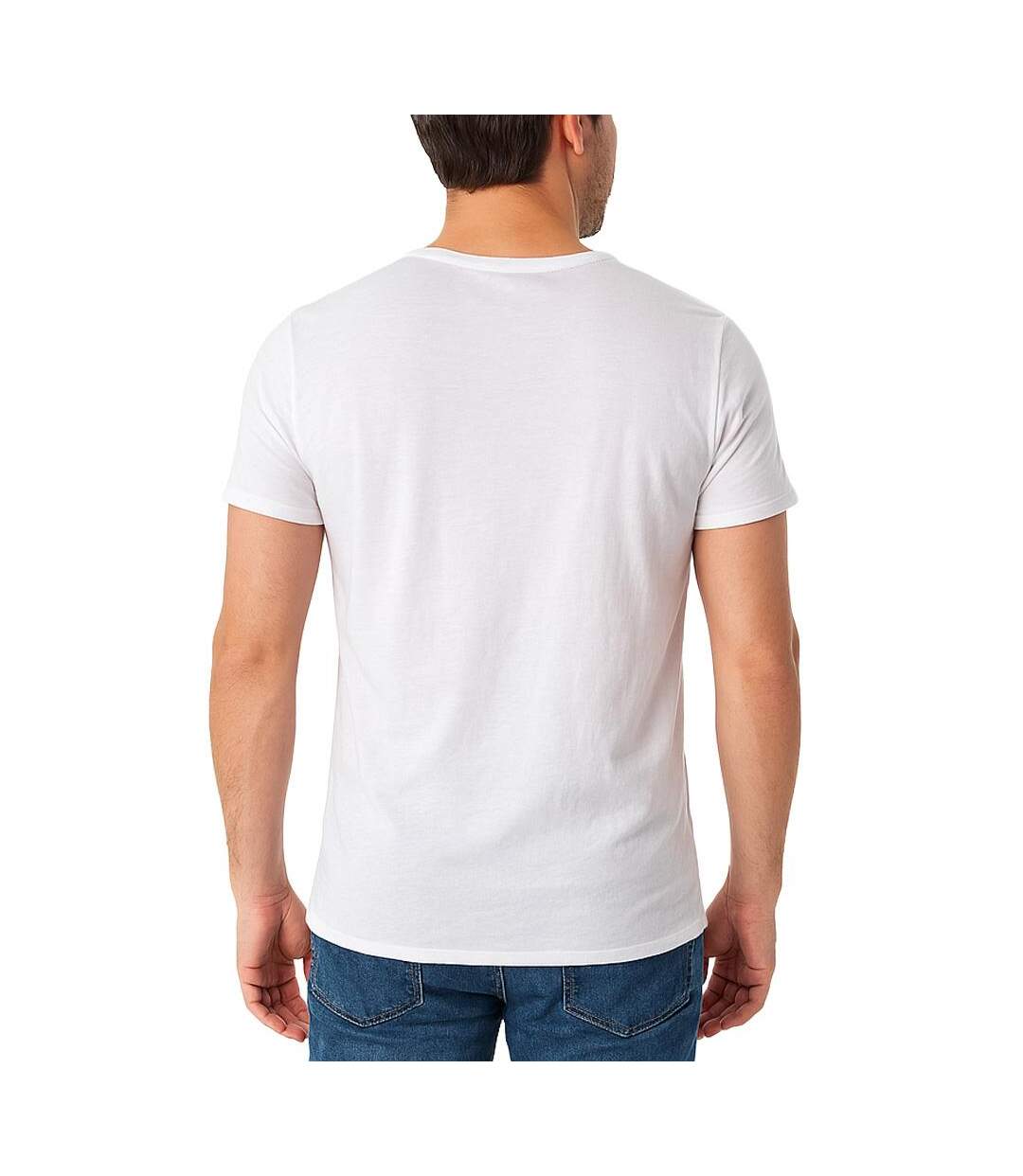 T-shirt blanc homme paname brothers tazio-2