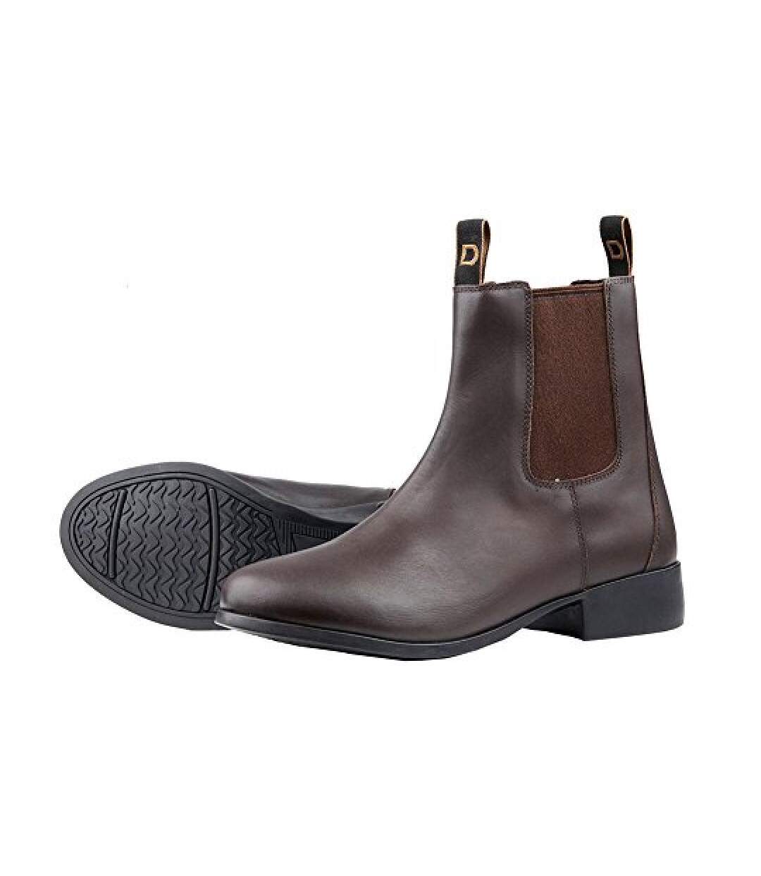 Bottines elevation en cuir jodhpur adultes marron Dublin-2