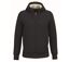 Sweat zippé doublé sherpa - Unisexe - PAT460 - noir-1