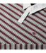Womens/ladies Striped Long-sleeved Rugby Shirt Grey Burgundy Couture Club-3