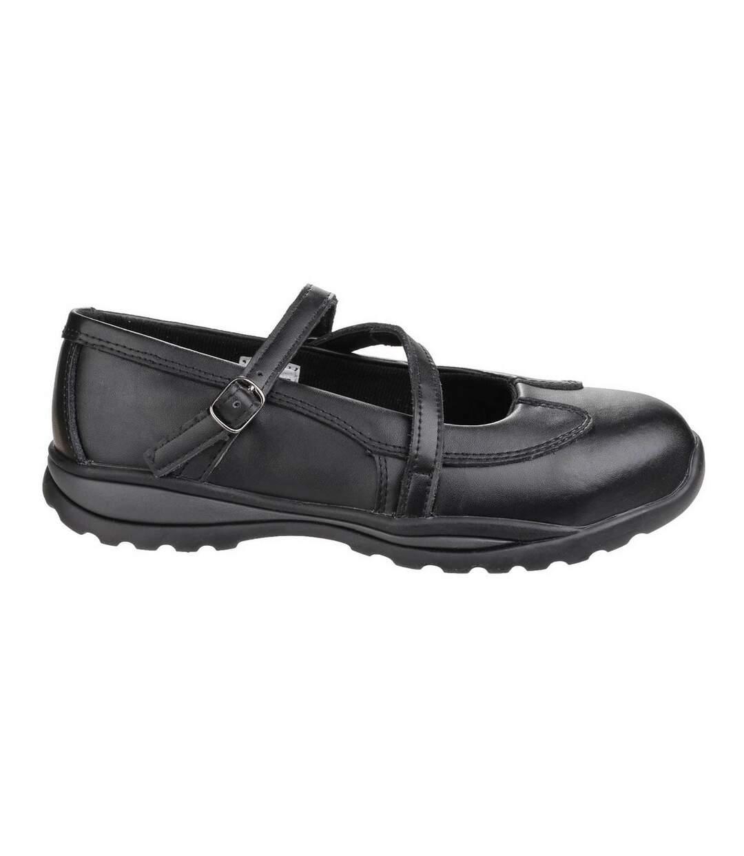 Amblers Womens/Ladies 55 S1P Buckle Safety Shoes (Black) - UTFS3355