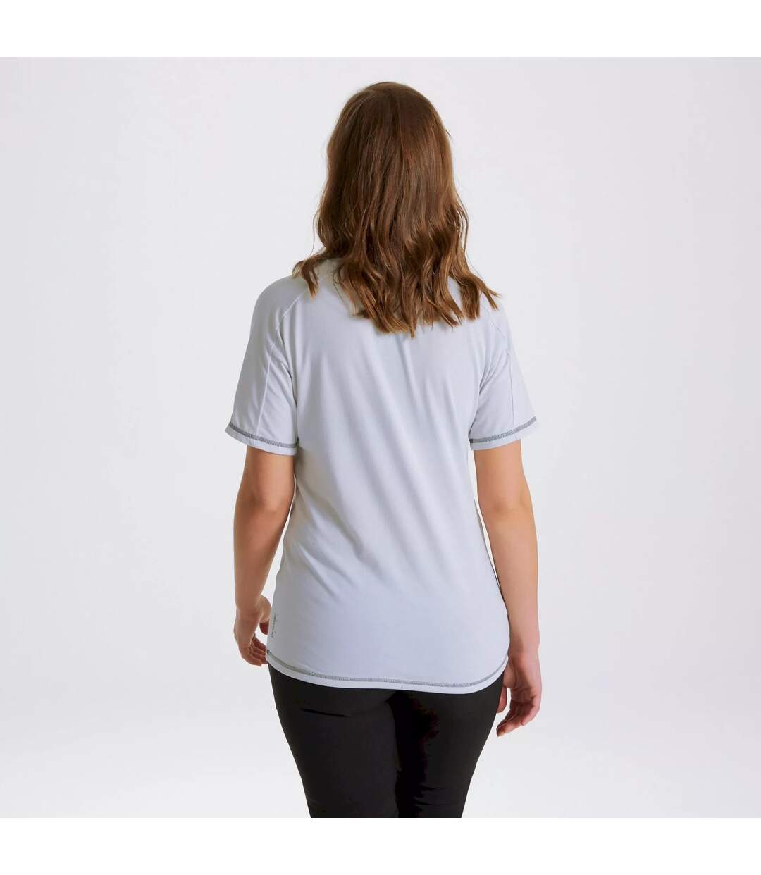 Womens/ladies dynamic t-shirt lunar grey Craghoppers-2