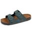 Isotoner Sandales femme à doubles brides ultra confortables, semelle intérieure cuir-1