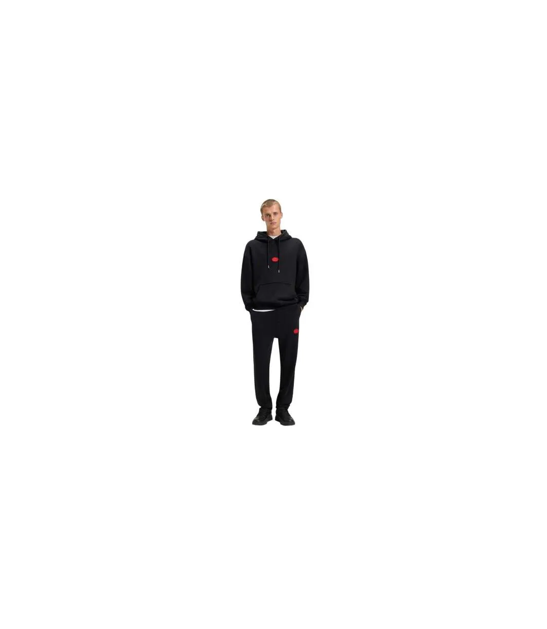 Mens Dilvanos Regular Joggers Black Hugo Boss-1