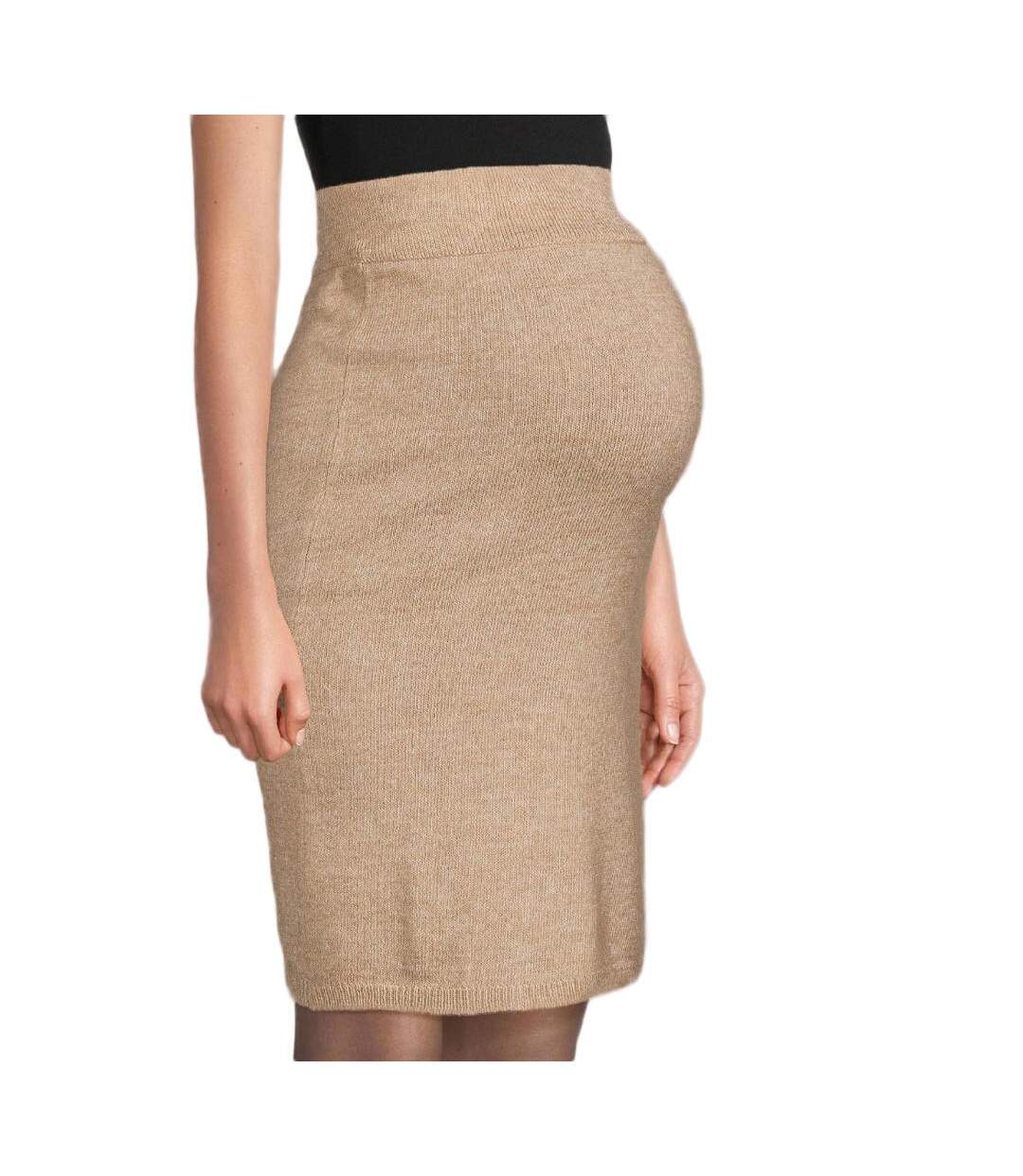 Jupe Beige Femme Mamalicious Wanne - L