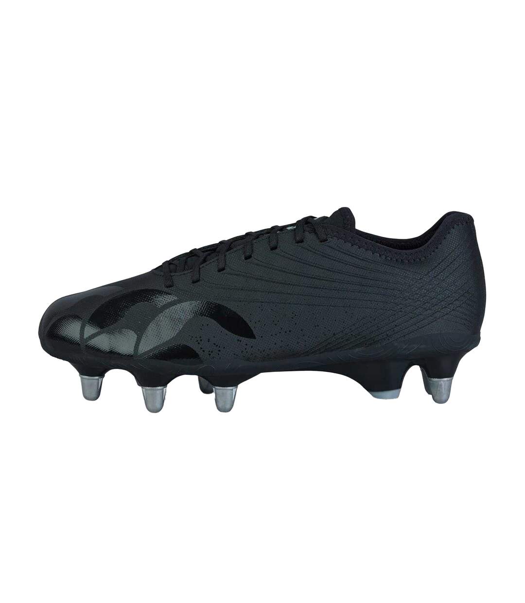 Mens Stampede Groundbreak Pro Soft Ground Rugby Boots Black Silver Canterbury-2