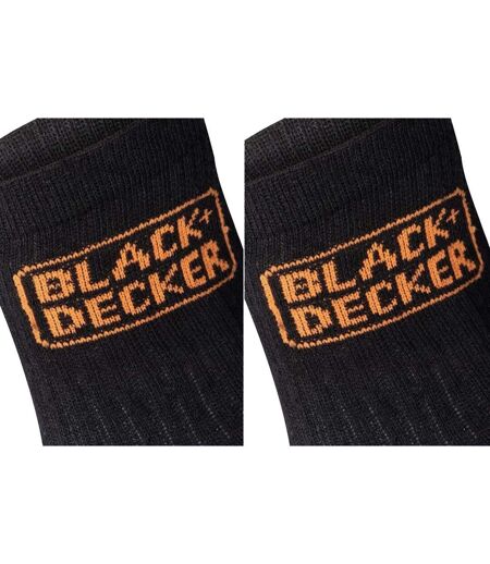 Chaussettes de Travail BLACK + DECKER Lot de 10 paires Noir/Noir