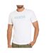 T-shirt blanc homme guess classic design - l-1