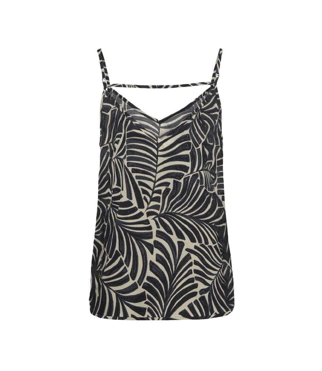 Débardeur beige/noir à motifs femme only nova life paris-2