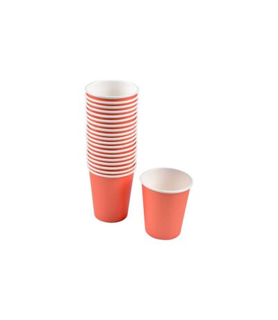 Lot de 20 Gobelets en Carton Vitamine 23cl Terracotta