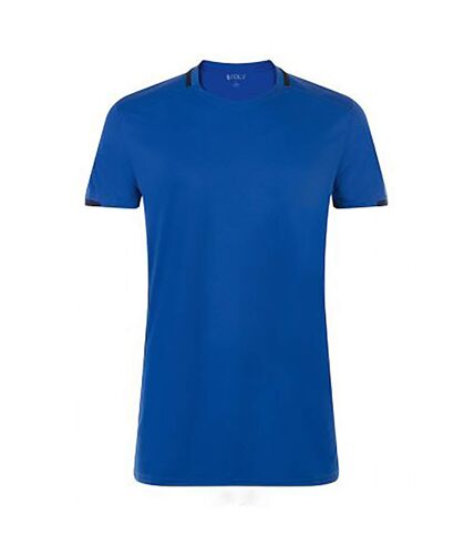 SOLS Mens Classico Contrast Short Sleeve Football T-Shirt (Royal Blue/French Navy) - UTPC2787