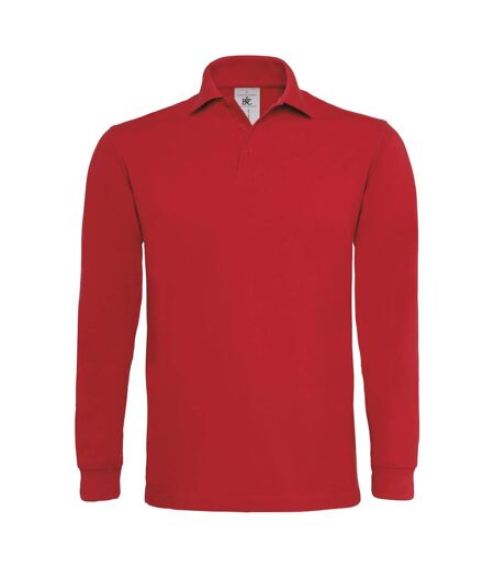 Polo lourd homme manches longues - PU423 - rouge