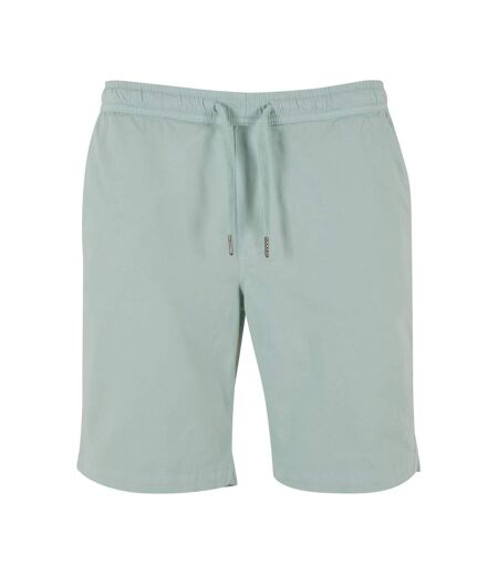 Pack Of 2  Mens Twill Stretch Shorts  Frost Mint Black Urban Classics
