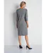 Robe courte droite jacquard carreaux-2