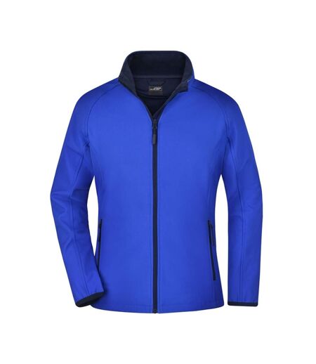 Veste Softshell Promo Femme Bleu Nautique Bleu Marine James And Nicholson