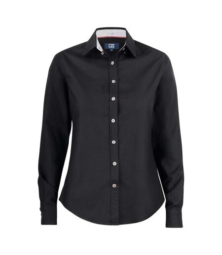 Womens/ladies Belfair Shirt Black Cutter & Buck