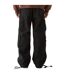 Mens Logo Pocket Cargo Trousers Black Lost Youth-4