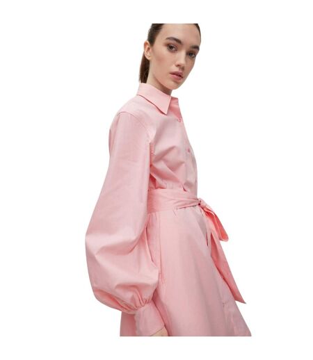 Womens/ladies Kaisanna Shirt Dress Pink Hugo