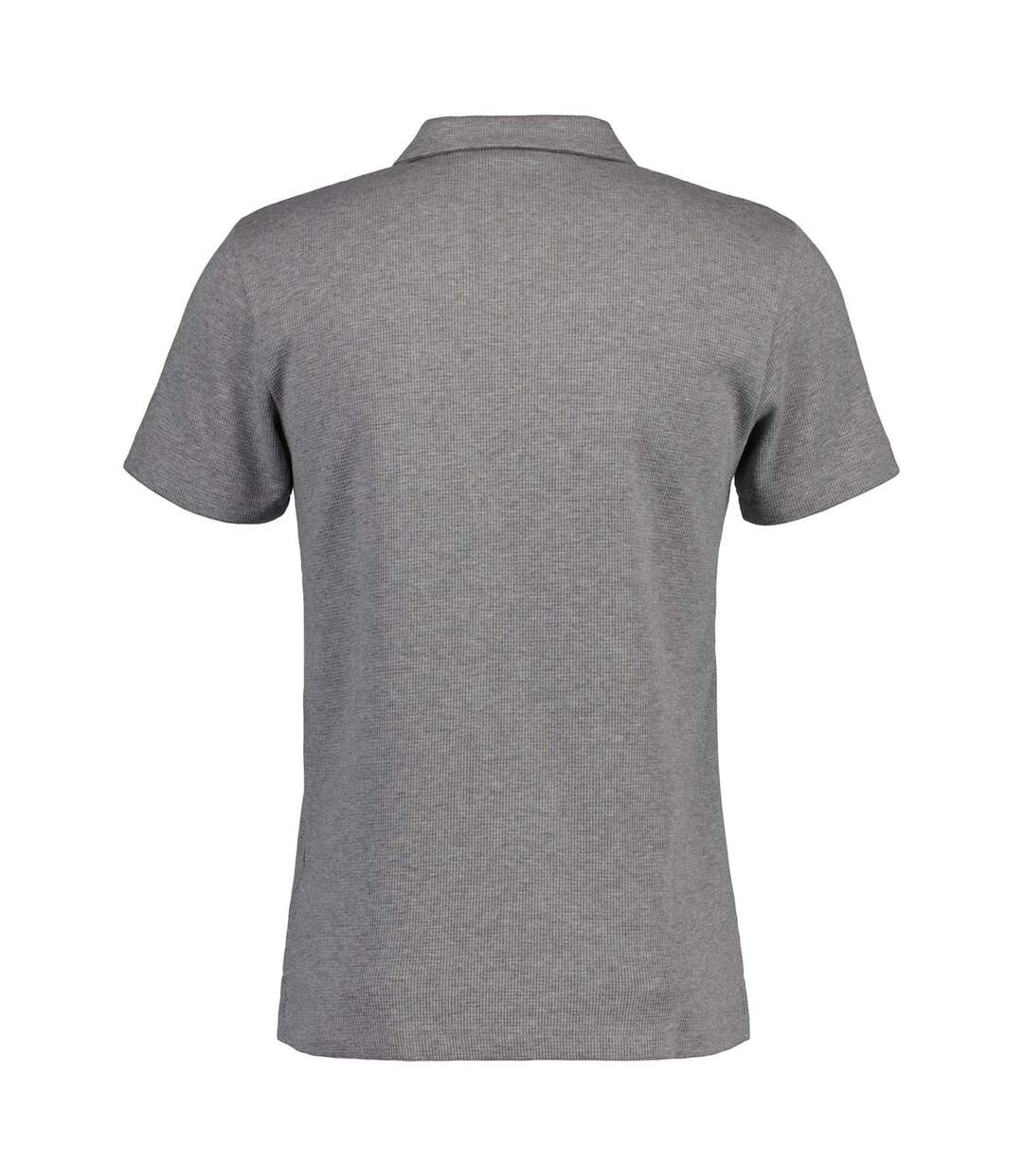Polo Style Texturé Homme Gris Gant-2