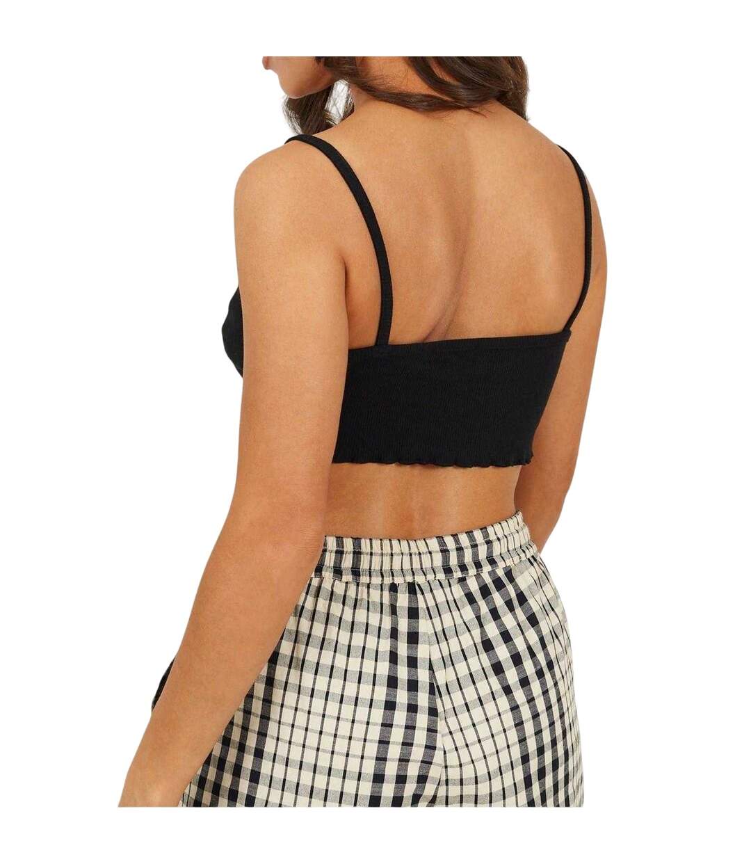 Haut Court Femme Noir Brave Soul-4