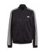 Womens/ladies Essentials Striped Tracksuit Black Adidas-2