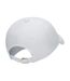 Childrens/kids Metal Swoosh Fabric Baseball Cap White Nike-2