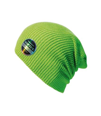 Result Core Unisex Adult Softex Beanie (Lime) - UTPC5833