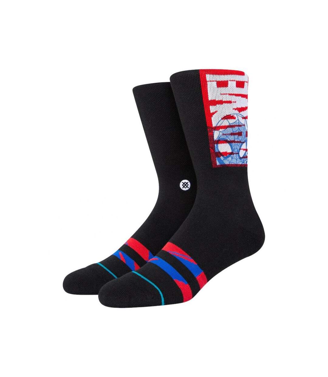 STANCE Chaussettes Homme Microcoton THE KID Rouge Noir MARVEL