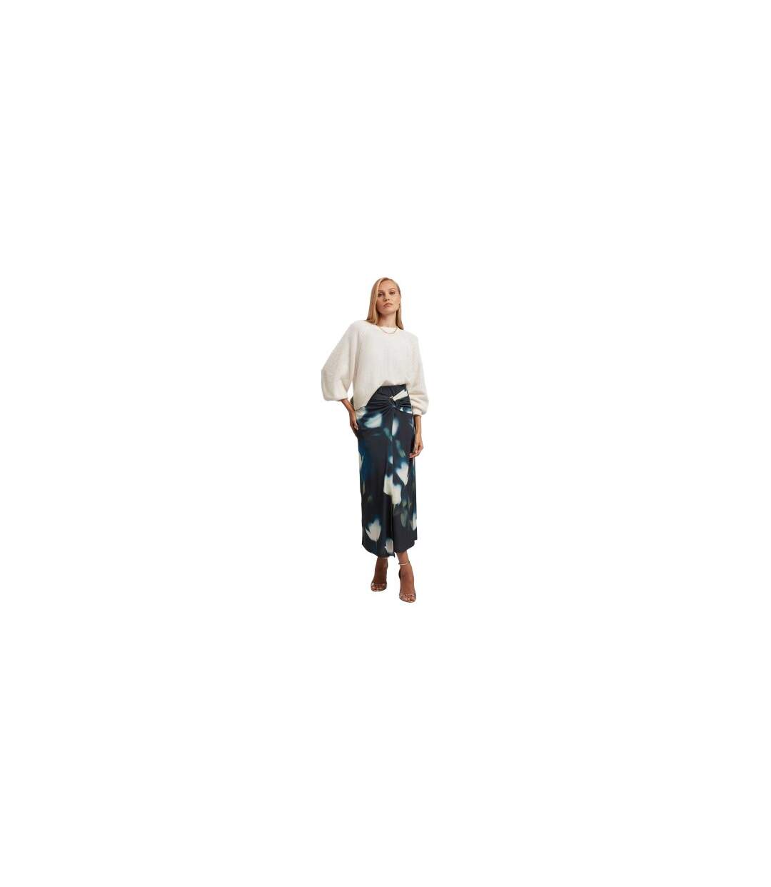 Haut Manches Bouffantes Femme Blanc Cassé Ted Baker-1
