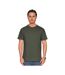 Unisex Adult Supreme Organic Combed T-shirt Khaki Olive Casual Classics-1