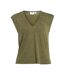 Top pailleté kaki femme vila neck-1