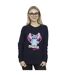 Disney - Sweat LILO AND STITCH OHANA FOREVER HEART - Femme (Bleu marine) - UTBI22802-2