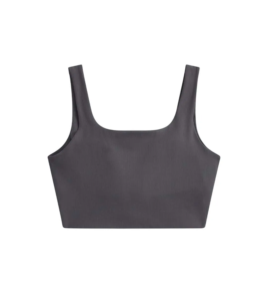 Womens/ladies Laurel Cropped Tank Top Charcoal Animal-2