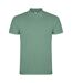 Mens star short-sleeved polo shirt dark mint Roly