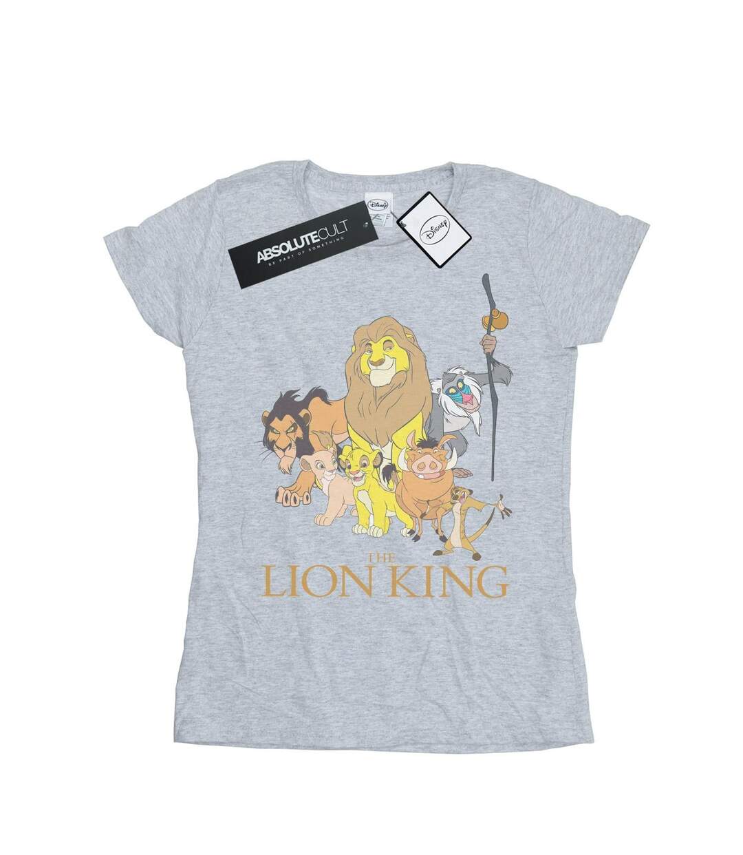 Disney T-shirt en coton du groupe Le Roi Lion Femme/Ladies (Gris sportif) - UTBI25023-1