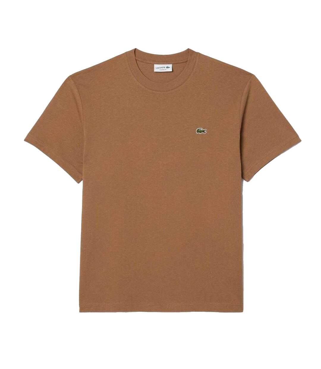 T-shirt Style Logo Brodé Homme Marron Lacoste-2