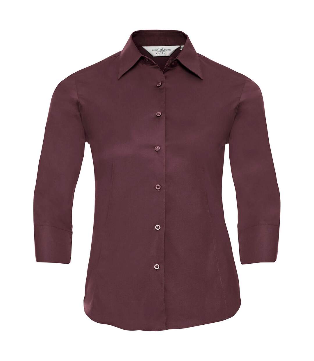 Chemisier femme bordeaux sombre Russell Collection