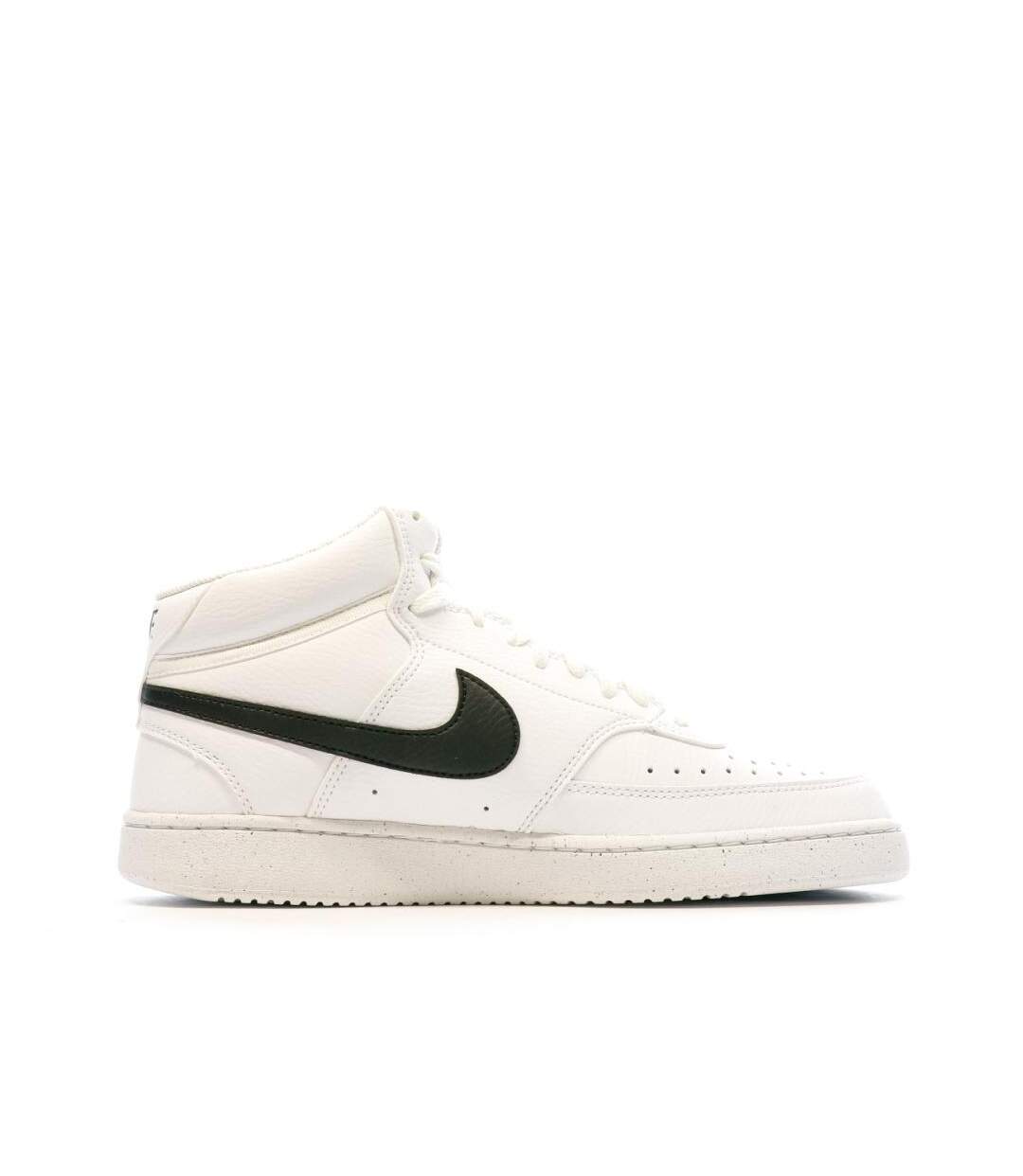 Baskets blanche/noir homme nike court vision mid-2