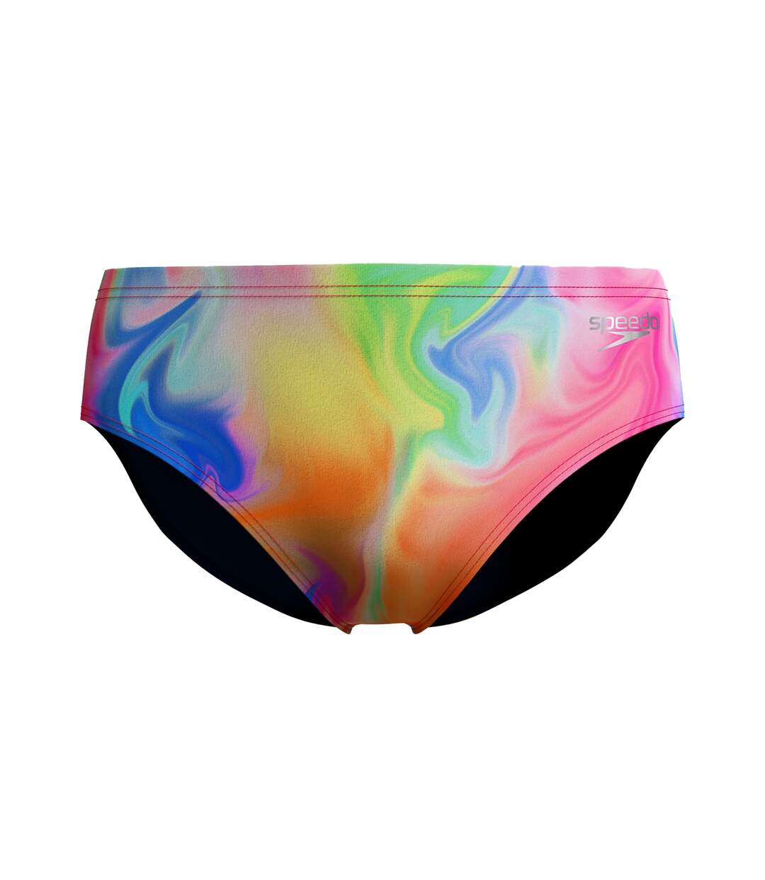 Mens Swirl Swim Briefs Multicoloured Speedo-2