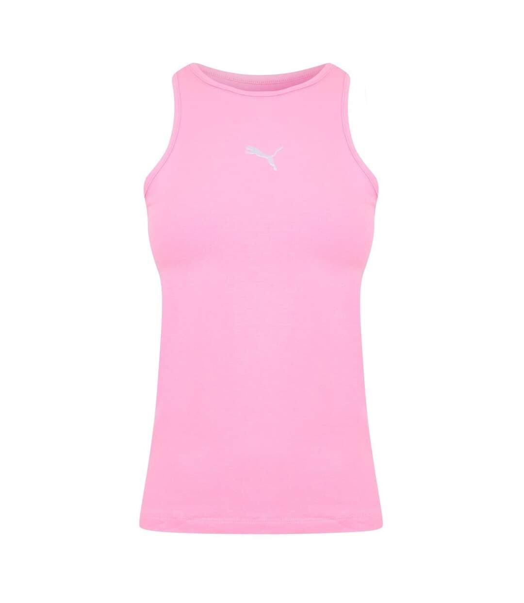 Womens/ladies Crew Neck Sleeveless Tank Top Pink Lilac Puma-1