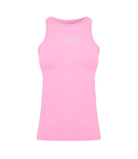 Womens/ladies Crew Neck Sleeveless Tank Top Pink Lilac Puma