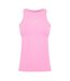 Womens/ladies Crew Neck Sleeveless Tank Top Pink Lilac Puma-1