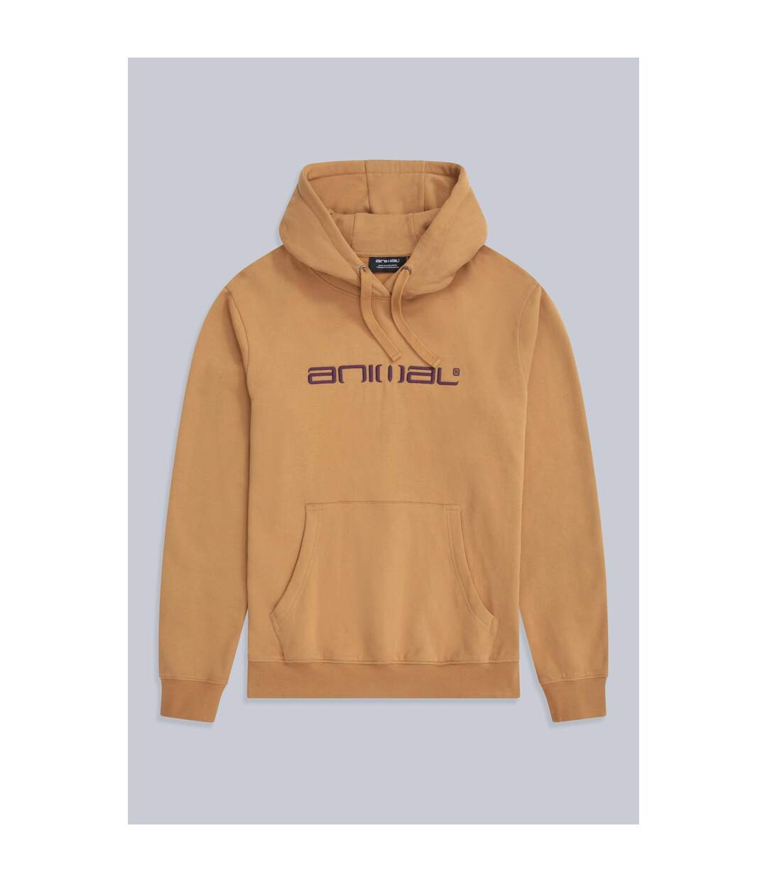 Mens Driver Logo Organic Hoodie Pale Yellow Animal-1