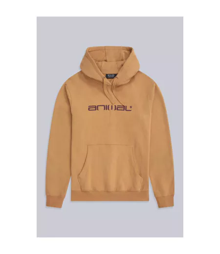 Mens Driver Logo Organic Hoodie Pale Yellow Animal