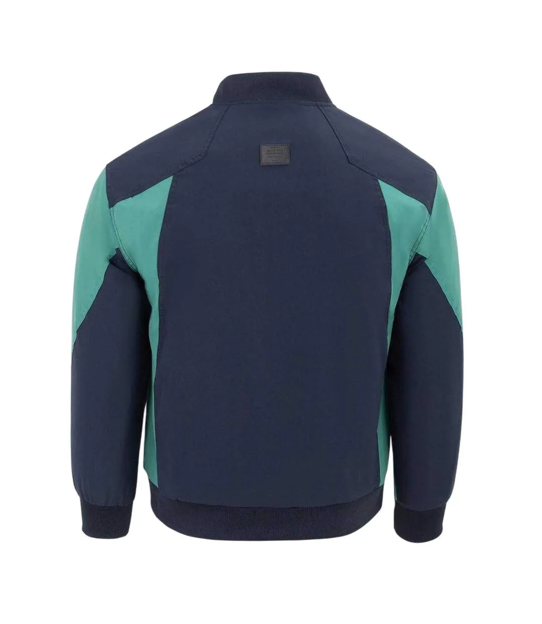 Mens Colour Block Bomber Jacket Navy Firetrap-2