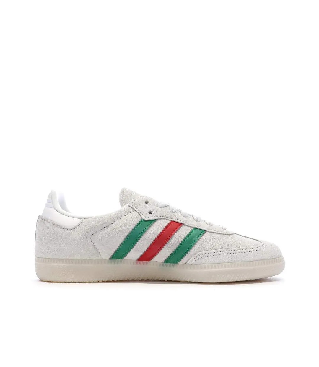 Baskets grises/vertes/rouges homme adidas samba-2